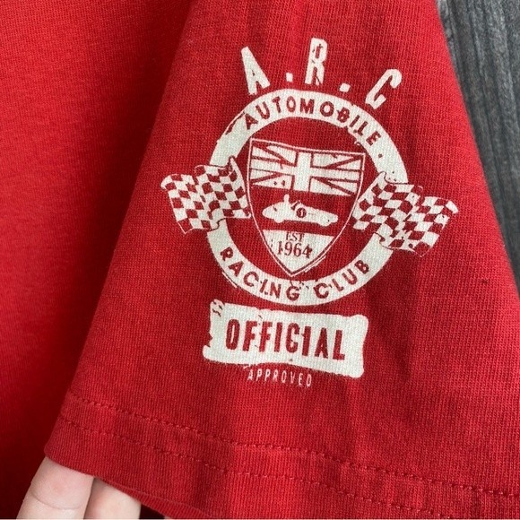 Auto Mobile Racing Club- Red “The Need 4 Speed” Tee Shirt- Sz. L - Picture 4 of 7